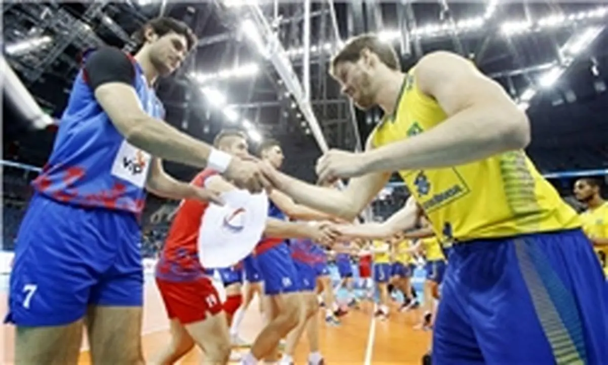 نتیجه بازی والیبال برزیل و صربستان