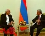 رایزنی ظریف با رییس‌جمهور ارمنستان