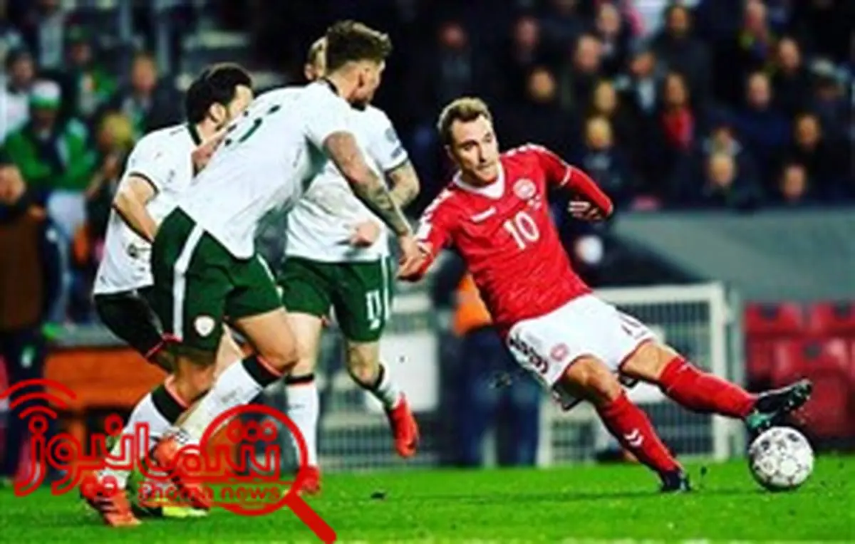 تساوی دانمارک و جمهوری ایرلند در پلی اف جام جهانی