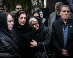 همسر اول محب اهری در تشییع جنازه او + عکس