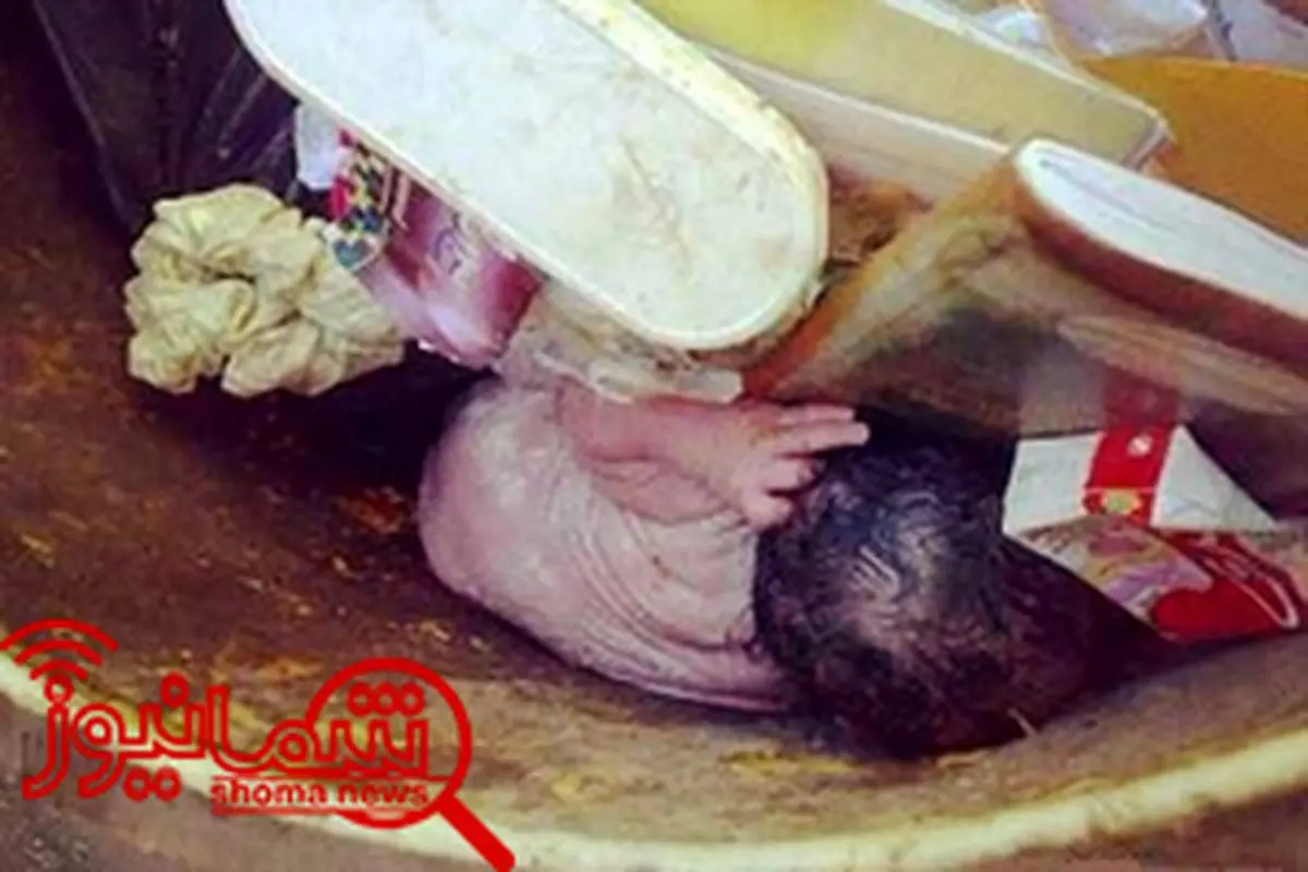 کشف جنین داخل سطل زباله در خیابان مولوی