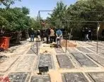اولین تصاویر از محل تدفین ناصر ملک مطیعی