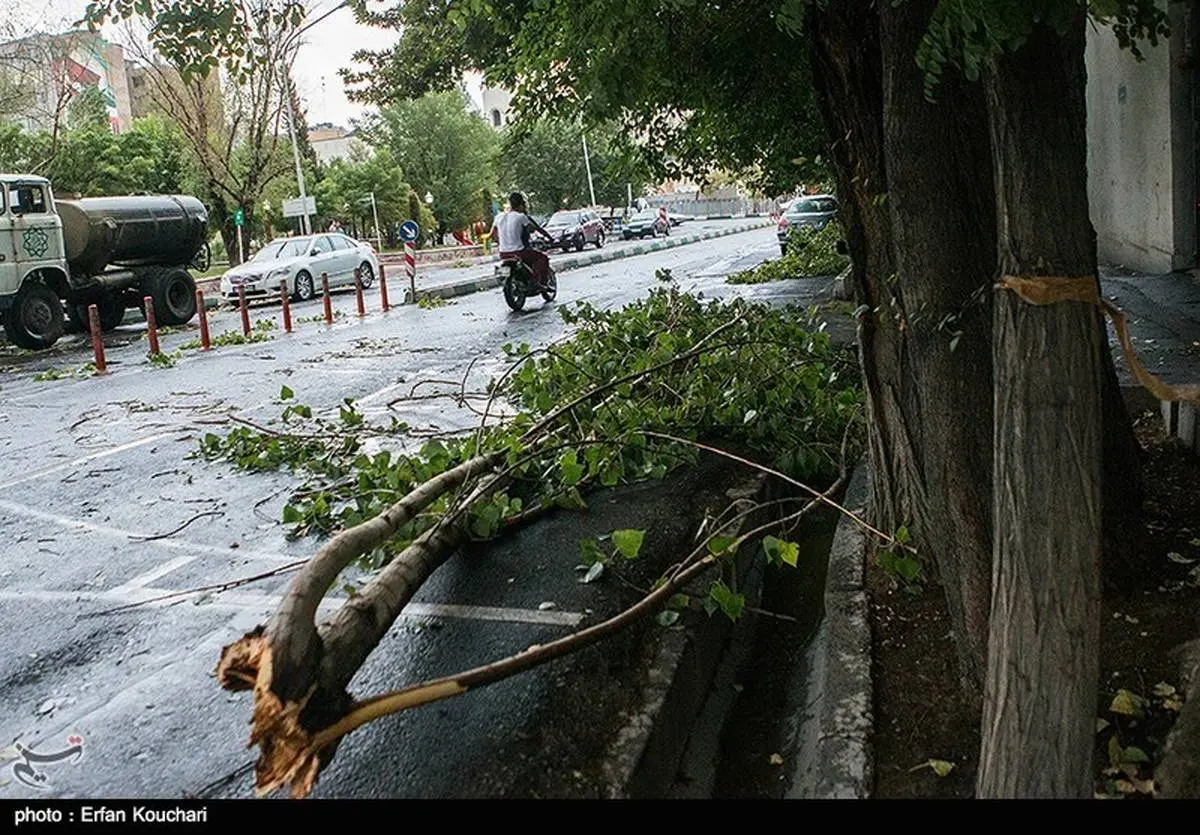 طوفان در تهران جان یک تن را گرفت