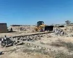 رفع تصرف 17.8 هزار مترمربع اراضی خالصه به ارزش 17.8میلیارد ریال در روستای چاهو غربی قشم