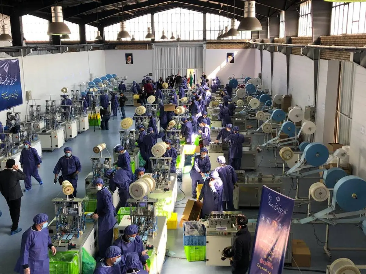 افتتاح بزرگترین مجتمع تولید ماسک جنوب غرب آسیا در اشتهارد