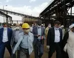 بازدید مدیرعامل شرکت ملی فولاد ایران و هیات همراه از مجتمع فولادسازی شادگان