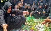 عهد وفاداری نسل دهه نودی‌ها پای تابوت شهید بشارتی