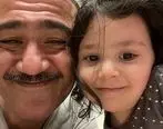 دلبری دختر مهران غفوریان از پدرش | عکس هانا غفوریان در آغوش پدرش
