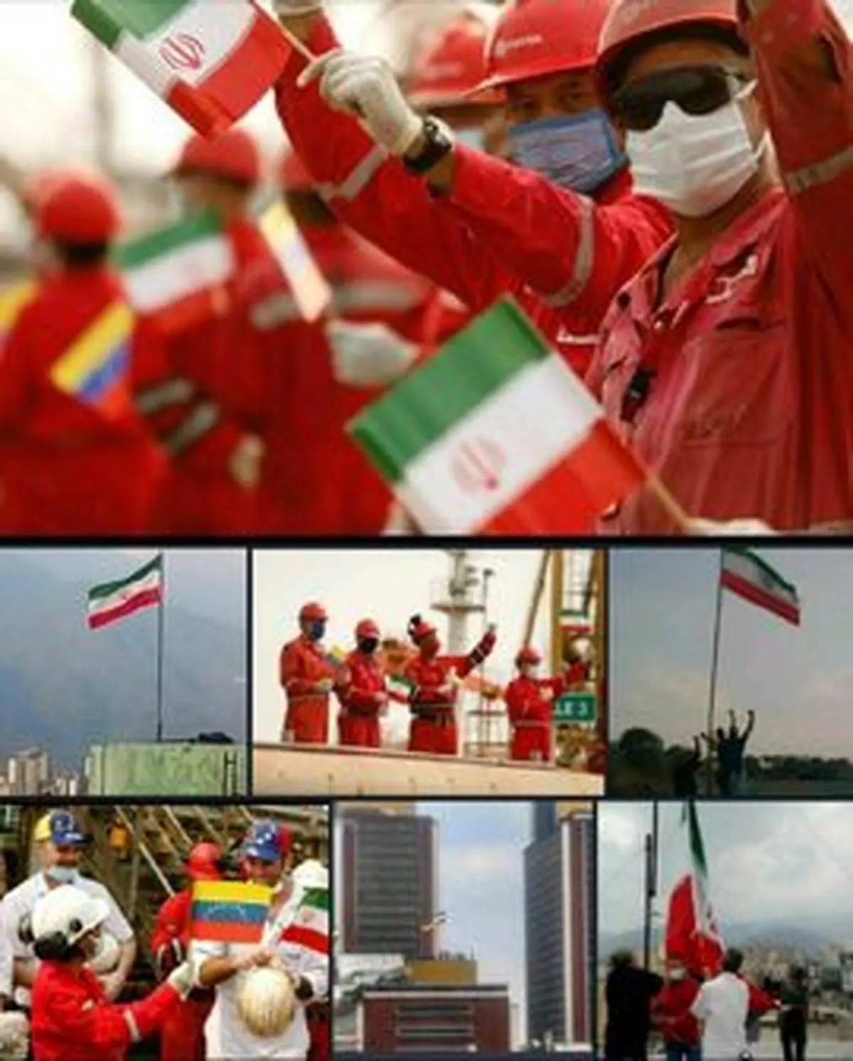 اهتزاز پرچم ایران در پایتخت ونزوئلا+ عکس