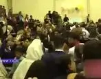 برگزاری جشن عروسی یک زوج اق قلایی در میان سیل‌زدگان +فیلم