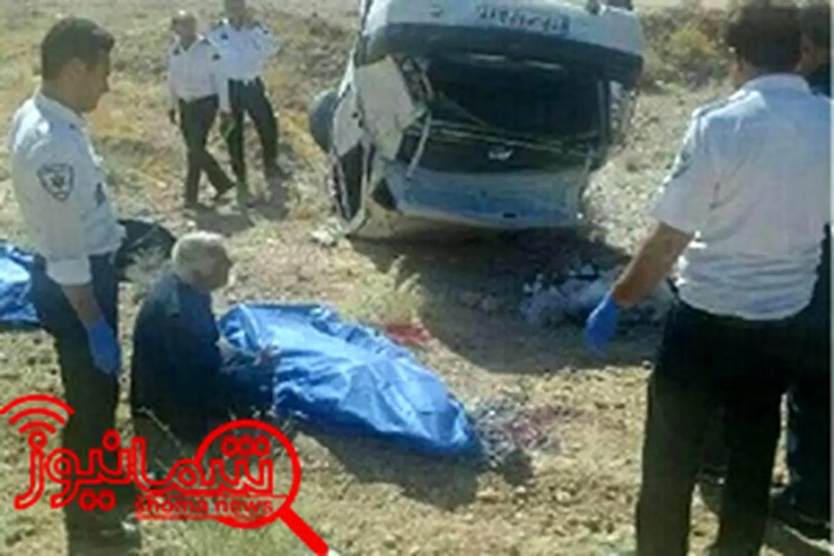2 کشته در حادثه واژگونی ال نود +عکس