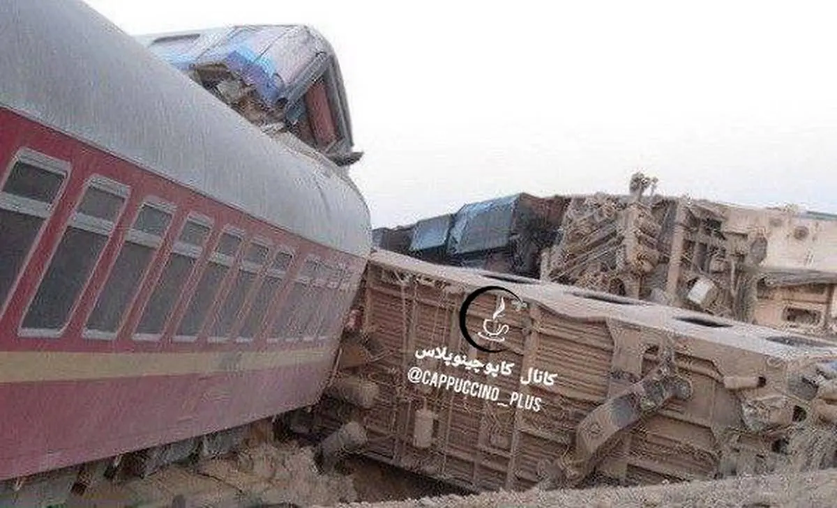 خروج قطار مسافربری از ریل مسیر مشهد به یزد | عکس دردناک از خروج قطار + آمار کشته شدگان