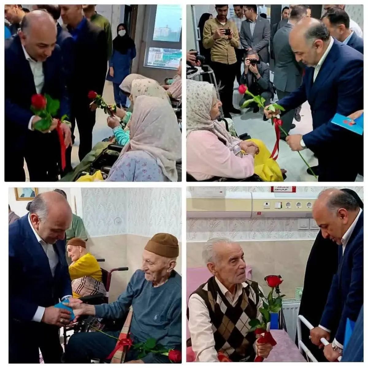 بازدید مدیرعامل بیمه دی از تنها مرکز نگهداری والدین شهدای کشور در مشهد
