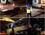 واژگونی مرگبار اتوبوس در جاده قم
