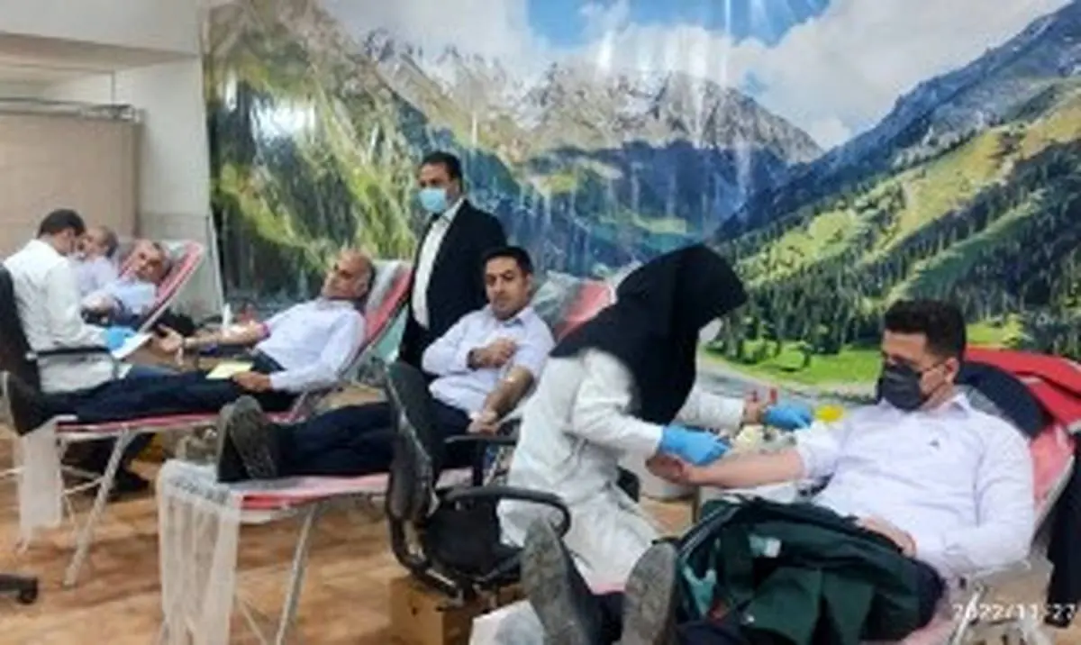 مشارکت کارکنان شرکت فولاد آلیاژی ایران در ترویج فرهنگ اهدای خون