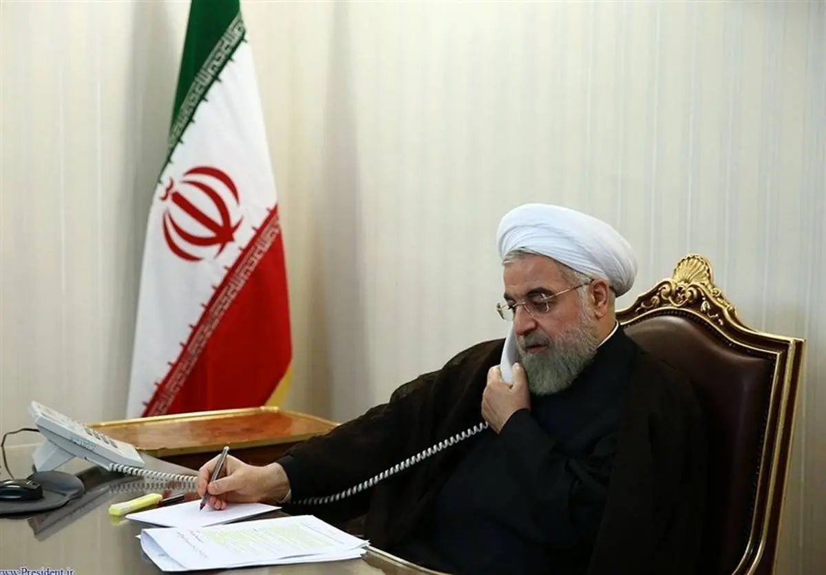 صحبت های روحانی در تماس تلفنی "قیس سعید"