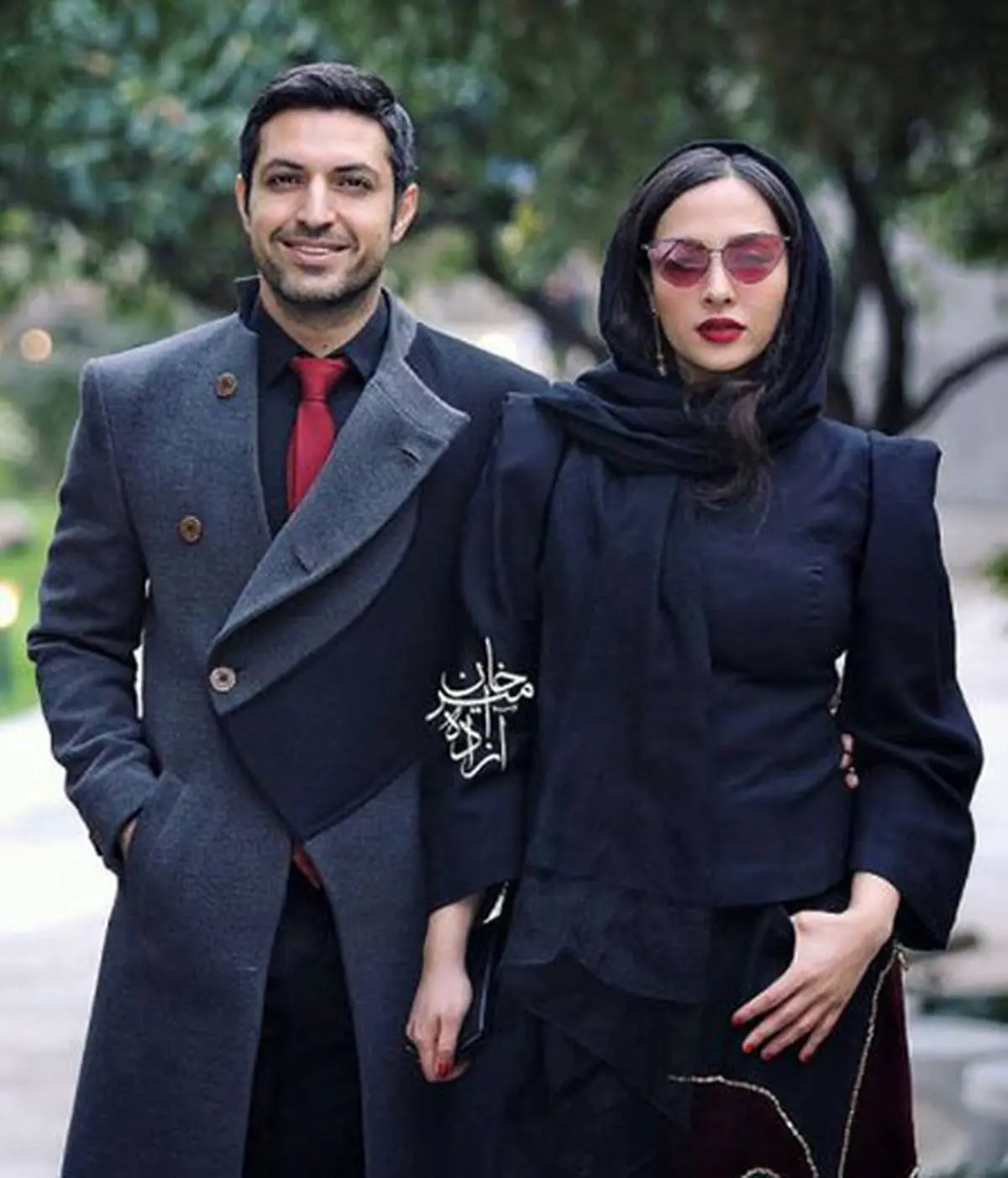اشکان خطیبی و همسر جوانش عکس