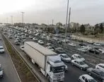ترافیک نیمه‌سنگین در آزادراه تهران - کرج و کرج - قزوین
