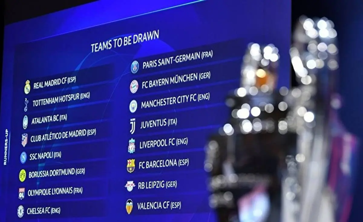 قرعه کشی یک هشتم نهایی لیگ قهرمانان اروپا انجام شد