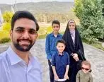  آذری جهرمی وهمسرش در پیاده روی اربعین | اولین عکس از همسر و فرزندان وزیر ارتباطات