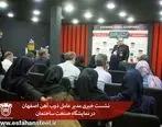 نشست خبری مدیر عامل ذوب آهن اصفهان در نمایشگاه صنعت ساختمان

