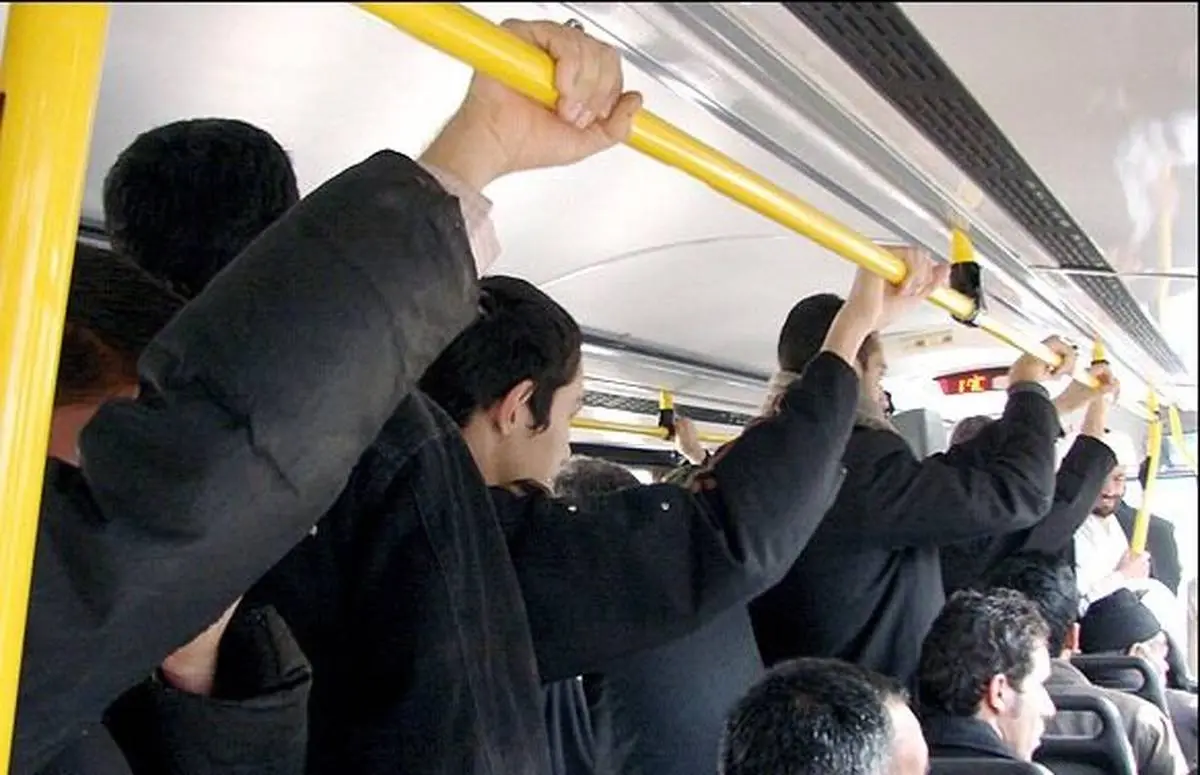 وضعیت فاصله‌گذاری اجتماعی در حمل‌ونقل عمومی تهران