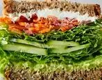 درست کردن ساندویچ سبزیجات خوشمزه و عالی / آموزش تهیه ساندویچ سبزیجات برای محل کار