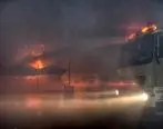 آتش‌سوزی و حریق مهیب در قطار سریع‌السیر جده عربستان+عکس