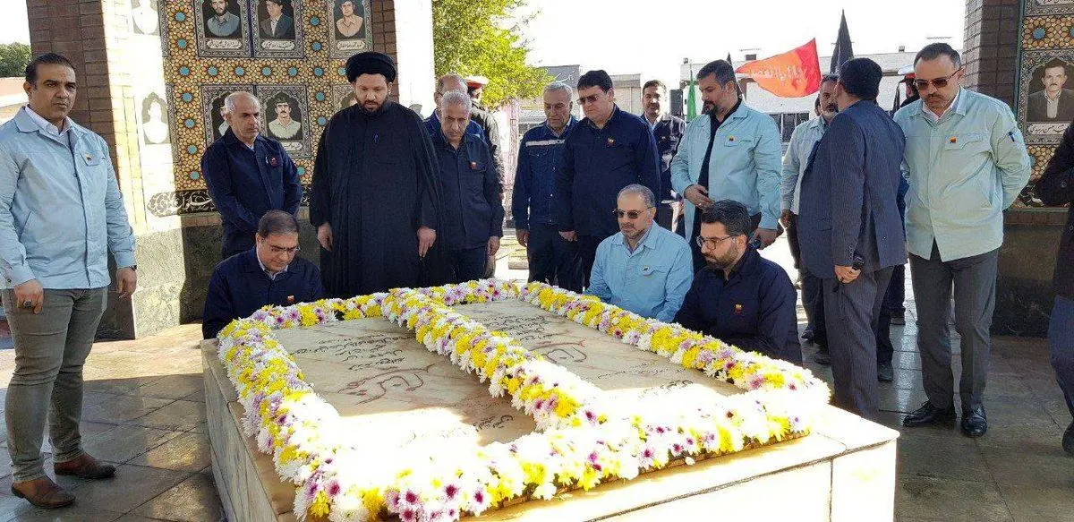 مراسم عزاداری شهادت حضرت فاطمه زهرا (س) و چهارمین سالگرد تدفین شهدای گمنام شرکت فولاد خوزستان