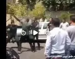 ضرب و شتم مامور نیروی انتظامی در خیابان +فیلم
