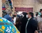 راسته بازار صنایع دستی و آثار هنری بانوان بلوچ در منطقه آزاد چابهار افتتاح شد