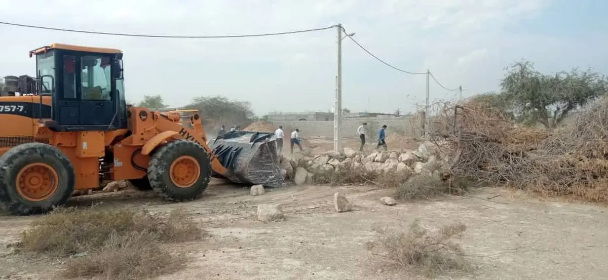 2280 متر مربع اراضی خالصه به ارزش 11.4 میلیارد ریال در روستای باغ بالا قشم رفع تصرف شد
