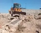 رفع تصرف  1324 متر مربع اراضی خالصه به ارزش 8.6 میلیارد ریال در روستاهای تورگان  و چاهو شرقی قشم
