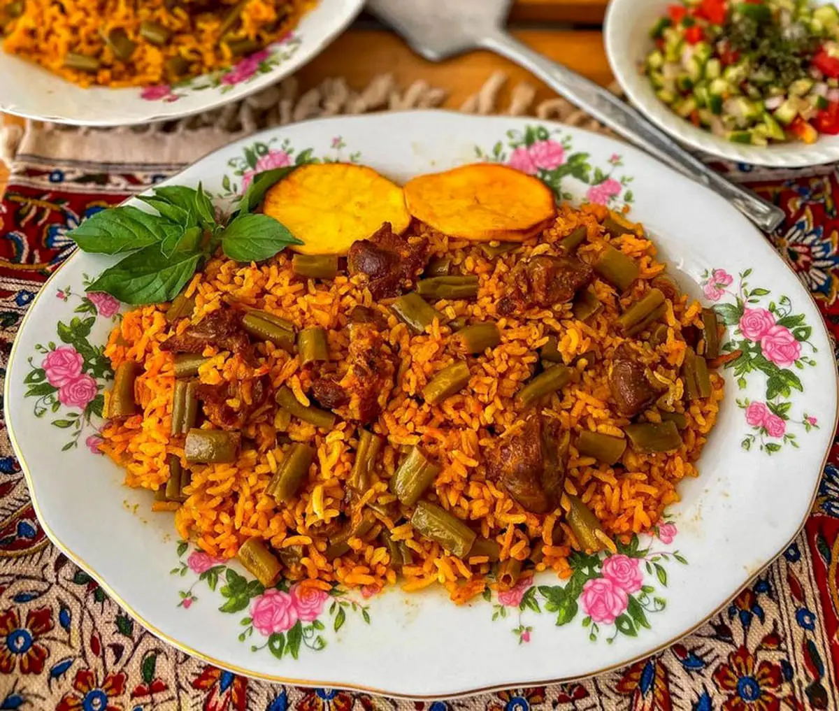 غذایی که همه عاشقش هستند | طرز تهیه لوبیاپلو  مجلسی را از دست ندهید