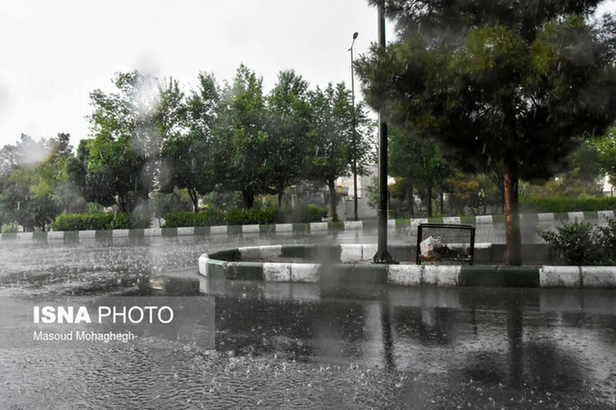 بارش شدید باران دیشب در تهران + فیلم