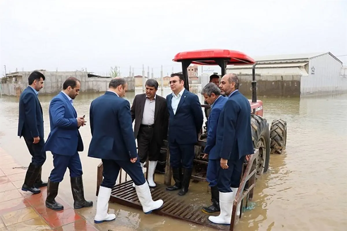 بازدید مدیر عامل بانک مهراقتصاد از مناطق سیل زده استان گلستان