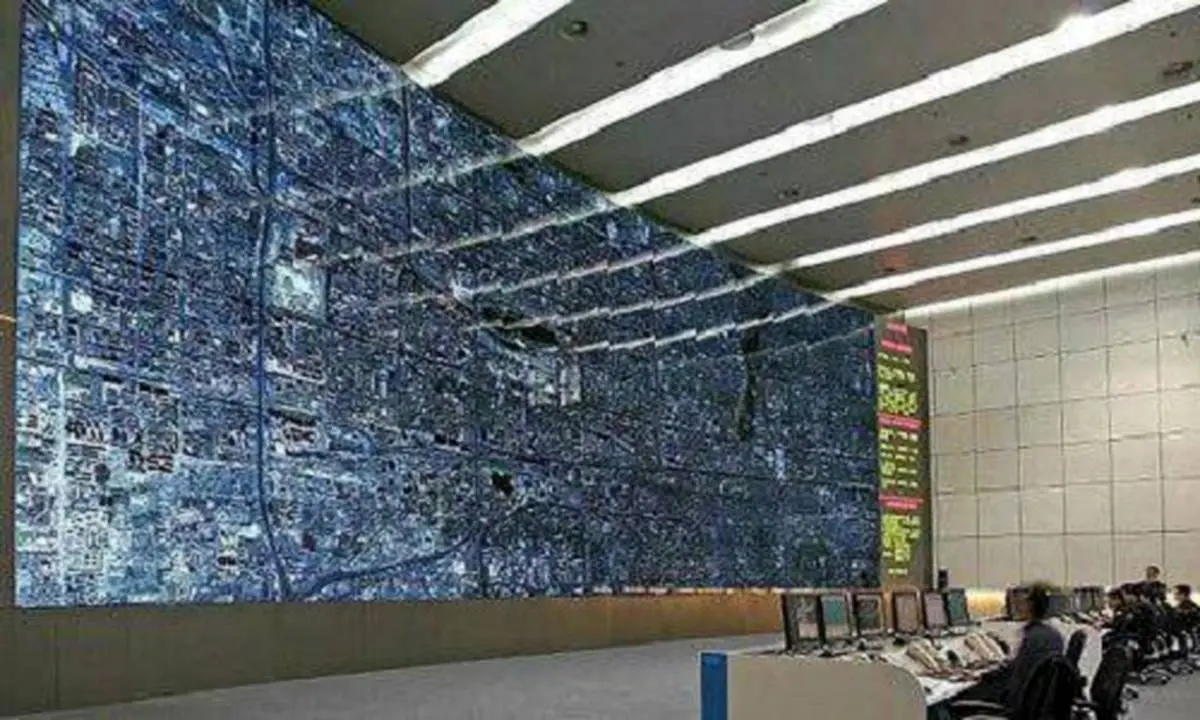 تصویری از اتاق کنترل ترافیک در پکن