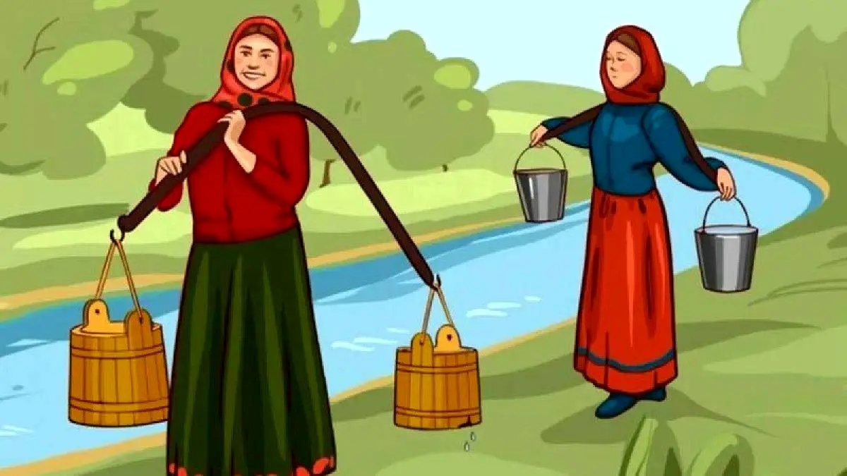 تست هوش| کدام یک از زن‌ها آب بیشتری حمل می‌کند؟