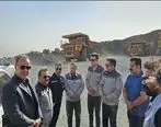 بازدید مدیرعامل شرکت اپال کانی پارس و سرپرست مدیریت عامل پارس فولاد سبزوار از معادن سنگان
