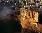 تصاویر هوایی از بندر بیروت پس از انفجار + فیلم