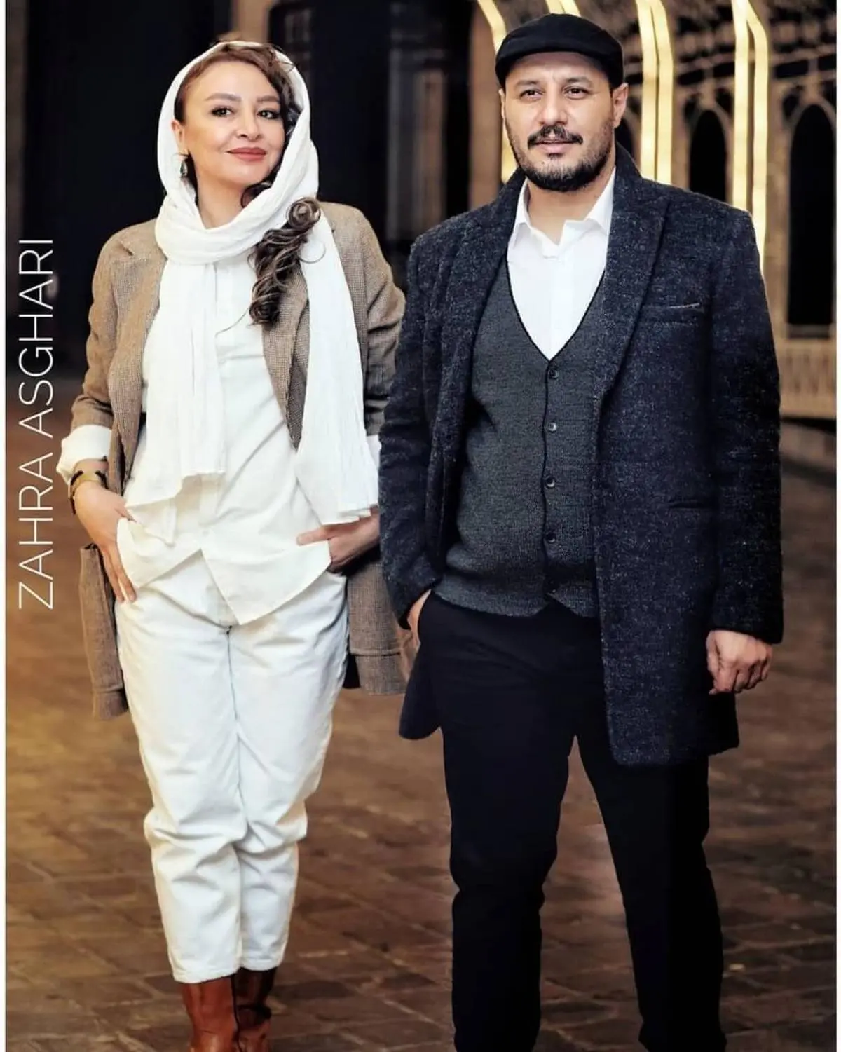 شوخی جواد عزتی با ماسکش در جشنواره فجر | لباس مردانه جواد عزتی در جشنواره فجر