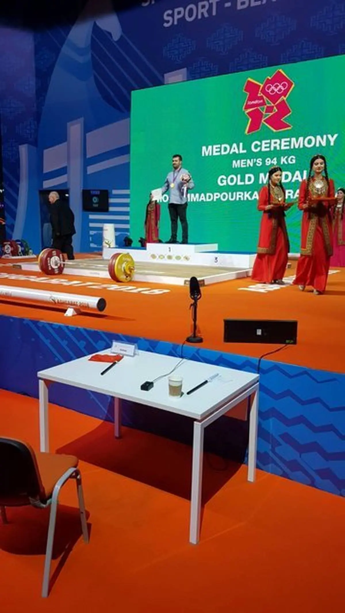 طلای المپیک ۲۰۱۲ امروز به وزنه‌بردار ایرانی رسید