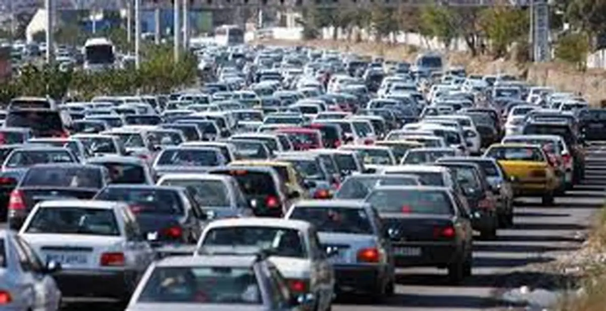 ترافیک نیمه سنگین در آزادراه کرج به تهران