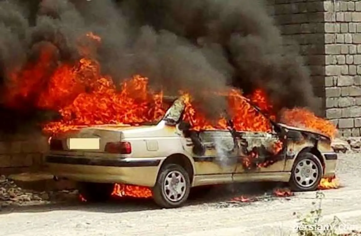 فیلم عجیب از آتش زدن خودرو ها در تهران | فیلم آتش زدن خودرو