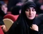 واکنش دختر سردار سلیمانی به پایان کار ترامپ + عکس