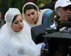 لباس عروس جواهردوزی شده مهراوه شریفی نیا کولاک کرد | خانم بازیگر چقدر خوش سلیقه است