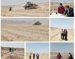  رفع تصرف اراضی خالصه دولتی به در روستای رمچاه قشم 
