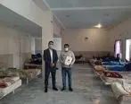 اهدا اقلام بهداشتی به موسسه ماژین مهر هشتگرد توسط بیمه 