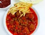 خوشمزه ترین نهار دنیا رو درست کن | طرز تهیه خورش نخود فرنگی