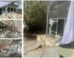 شعبه بانک کشاورزی در اسکله شهید رجایی آسیب دید